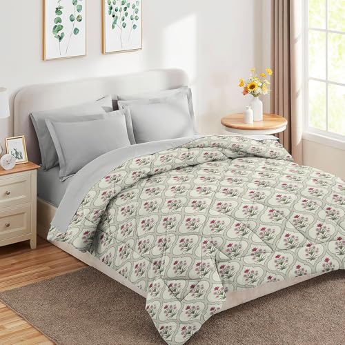 Image of Amazon Brand - Umi Reversible Single Bed Super Soft AC Comforter /Blanket /Quilt /Rajai 220 GSM Soft Microfiber Diamond Stitch (90 inch x 60 inch Inches /228cm x 152cm) - Comforter Single Bed|Cream & Beige