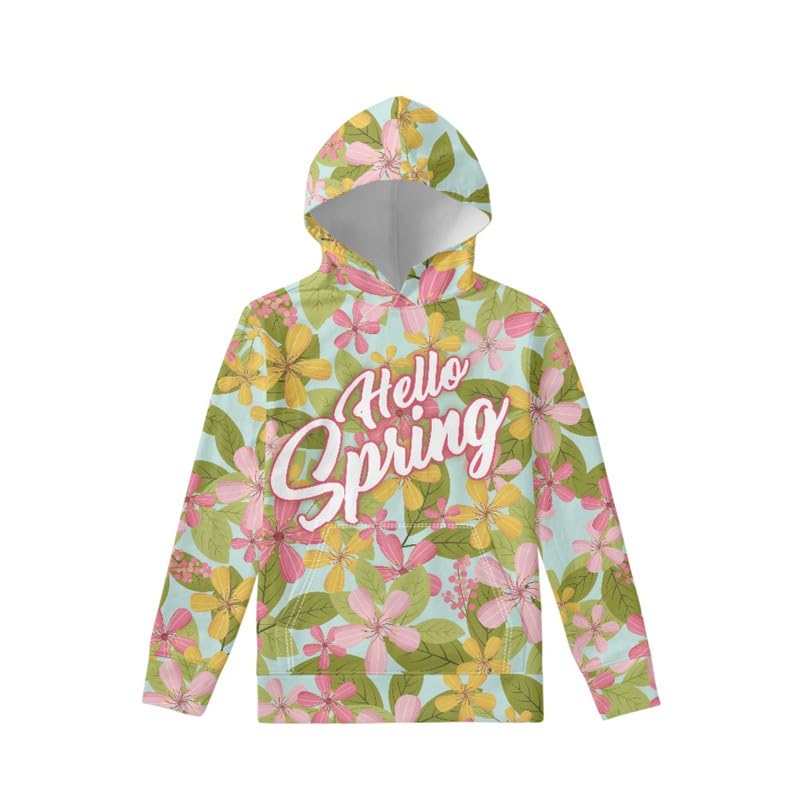 Irisjudy Guinea Pig Hoodies for Kids Girls Tops, Animals School Hoodies with Pocket Music Long Sleeve Pullover 6-15 Years3