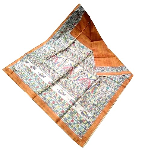 Generic yellow tussar silk saree in tussar silk – image 3