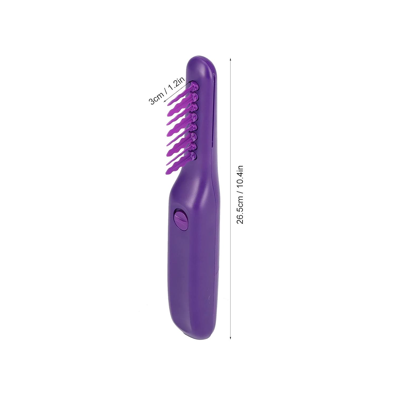 Detangling Brush, Portable Rotatable, Purple, Dual Use Wet Dry Comb - Wireless Battery Powered Hair Detangler, Gentle Knot Remover for Home and Travel
