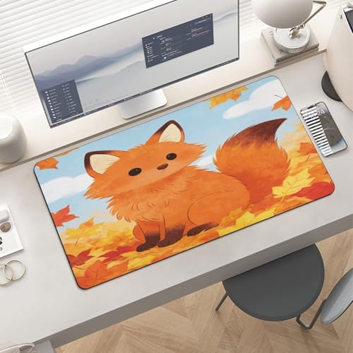 Burnt Orange Desk Pad Escritorio Impermeable Grande miniatura 6