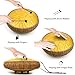 Steel Tongue Drum 13 Inches 15 Notes, Hand Pan Drums for Adults 440hz, C Major Handpan Musical Instrument with Song Book, Mallets and Carry Bag, Yellow