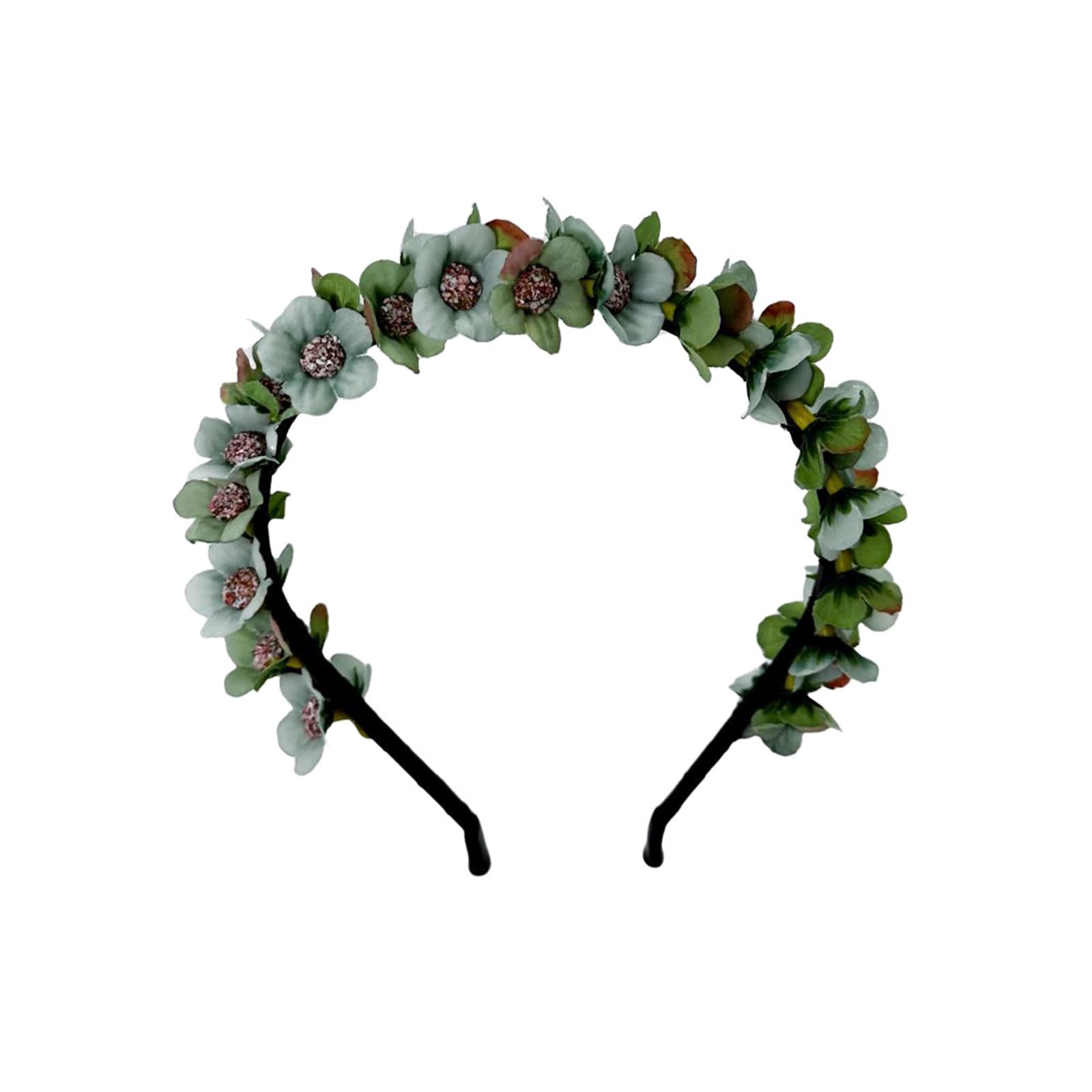 Fentency Artificial Flower Headbands Halloween Hair Band Rose Flower Headpiece Floral Hair Accessories for Cosplay Party