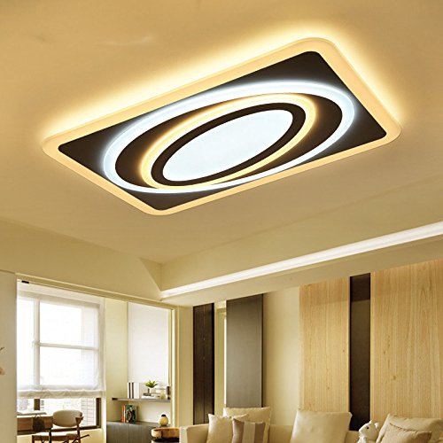 Lampe de Plafond LED pour Grand Salon Éclairage Uniforme Sans Ombre