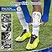 Soccer Shin Guards, 2 Pair Lightweight and Breathable Shin Guard Sleeves for Adults Football Player, Calf Protective Gear Shin Guards for Men Women (Bigger Shin Guards)