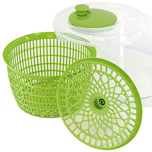 GEEZY Large Salad Spinner - Healthy Veggie Dryer & Drainer - Image 2