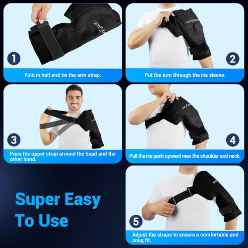 Image of Comfytemp Shoulder Ice Pack Wrap Rotator Cuff Cold Therapy (Large /X-Large)