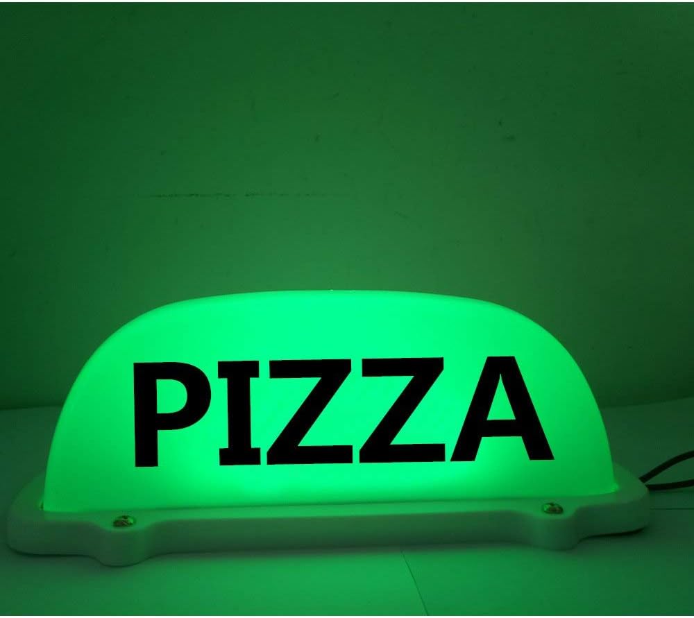 1 pcs 5V USB PINK LED CAR Top Light Roof PIZZA sigl light and with 3 Meter charger line and Magnet base PIZZA Advertising dome light