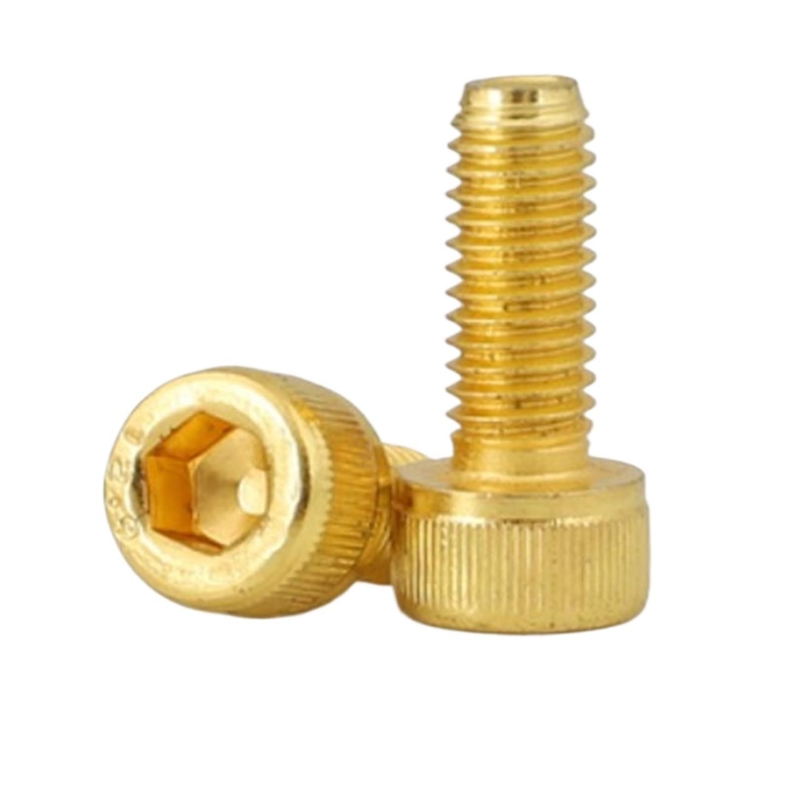 Attaches DIN912 M2.5 plaquées or en acier de haute précision pour modélisme