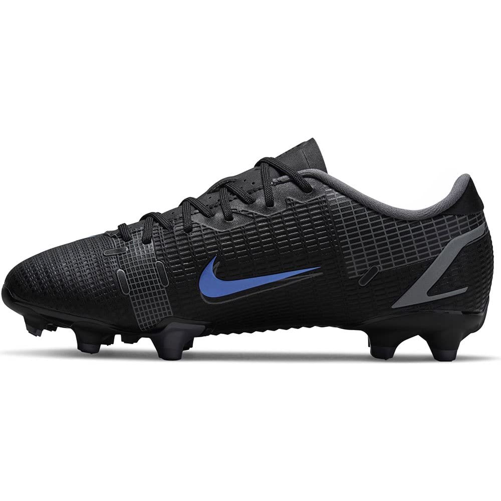 Nike Jr. Mercurial Vapor 14 Academy FG/MG CV0811-004 Black/Iron Grey Kid's Soccer Cleat 4.5 US