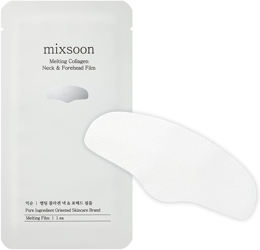 Melting Collagen Neck & Forehead Film 0.0008 oz./ 0.025g (5ea) Hydrating for Radiance Skin with Hyaluronic Acid Korean Glass Skin Care