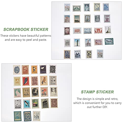 EXCEART 6 Sacos de Selo Postal Do Vintage Scrapbooking Retro Papelaria para Scrapbooking Planejadore