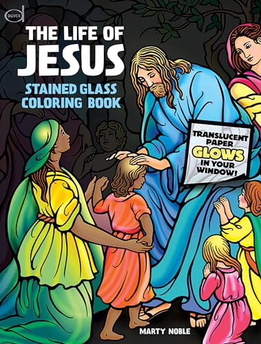 Image of The Life of Jesus Stained Glass Coloring Book (Dover Classic Stories Coloring Book)