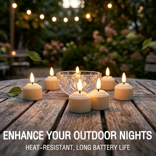 Image of Rechargeable Tea Lights Flameless Candles with Remote Timer & Charging Base, LED Tealight Candles Battery Operated USB Candles for Fall Wedding Christmas Halloween Table Centerpiece Reception, 12-Pack