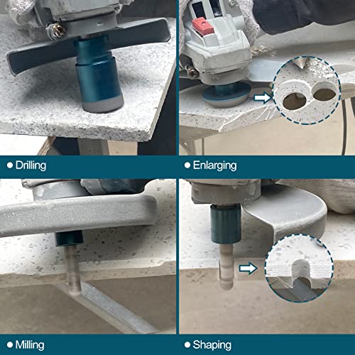 Minlaycut Diamond Core Drill Bits Set - Tile Hole Saw Kit 10Pcs 6/8/10/25/35/50/65Mm With 2" Diamond Beveling Chamfer Bits For Porcelain Ceramic Tile Granite Marble #TOP3