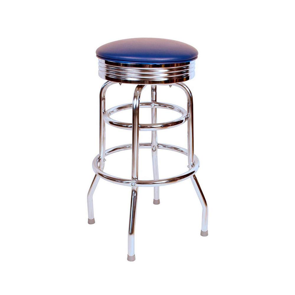 Amazon.com: Richardson Seating Retro Chrome Swivel Metal bar