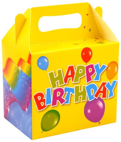 6 Weihnachts-Party-Boxen – Bunt, 14 X 9,5 X 12 Cm, Für Süßigkeiten & Gastgeschenke