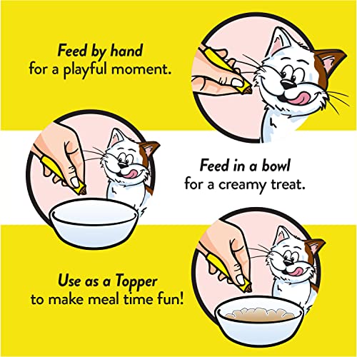 Temptations Creamy Puree with Chicken and Salmon Lickable Cat Treats Variety Pack, 0.42 Oz Pouches, 16 Count - Image 6