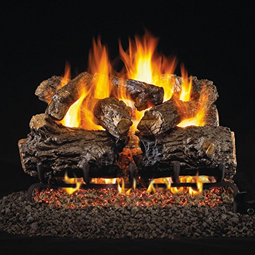 Peterson Real Fyre 30-inch Rustic Oak Log Set With Vented G4 Burner