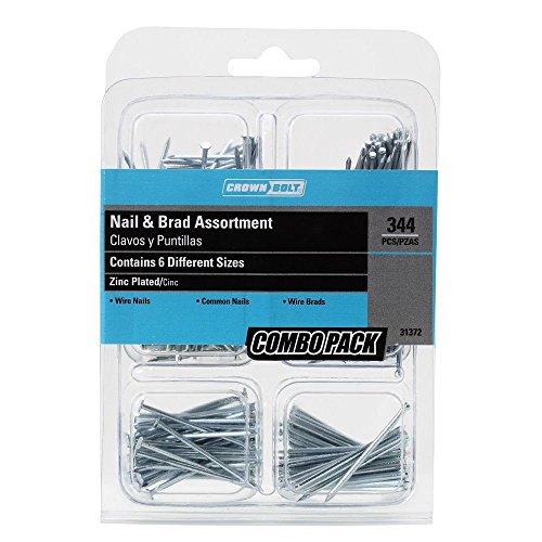 Everbilt Zinc-Plated Nail and Brads Combo Kit (344-Pack)