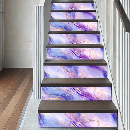 Papier peint marbré violet facile à coller pour masquer les imperfections des murs - 8