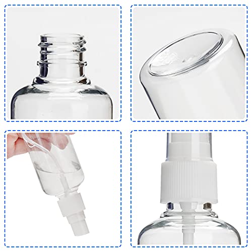 Baixinda 100ml vaporisateur vide, vaporisateur Bouteille de Voyage Plastique Réutilisables Transparent De Poche spray vide,bouteille plastique,vaporisateur plante.(5PCS) - Image 4