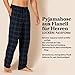 Amazon Essentials Herren Atmungsaktive Flanell-Pyjamahose (Erhältlich In Groß Und Schwer), Grau Schwarz Buffalokaros, M