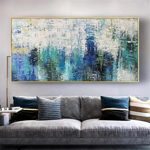 Toile arbres dorés abstraits de qualité supérieure, peinture murale moderne 40x82cm