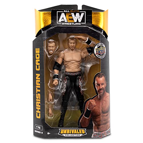 AEW Unmatched Unrivaled Luminaries Collection Wrestling Action Figure (Choose Wrestler) (Christian Cage), Multicolor