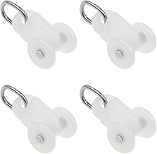 Lot de 50 Poulies de Rail de Rideau pour Rail 23 * 28mm
