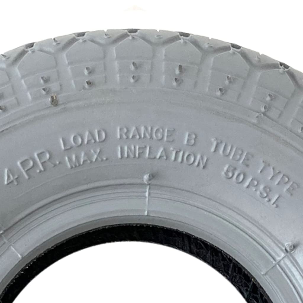 2.80/2.50-4 Grigio Mobility Scooter Pneumatici Blocco Pneumatico Non Marcatura (Set di 4)