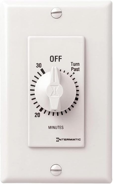 Intermatic SW30MWK 30-Minute Spring Wound Timer, White