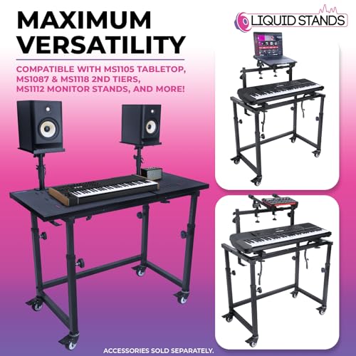 Liquid Stands MS1111 Piano Keyboard Stand Music Studio Desk thumb #4