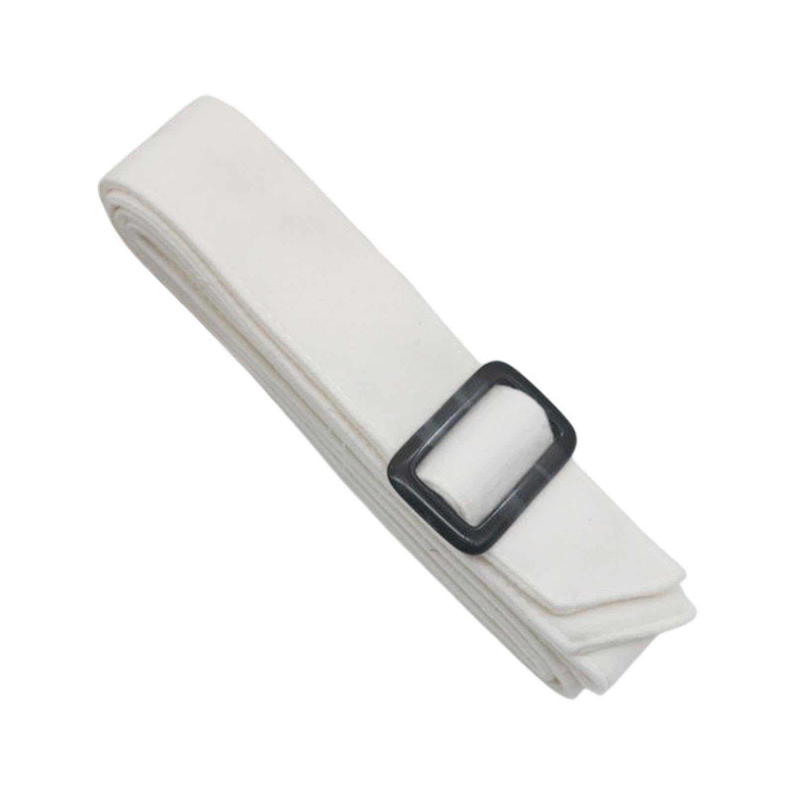 Women Woolen Overcoat Waist Belt Wide Waist Belt for Commuting Travel White-image-6