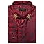 Burgundy Red Paisley