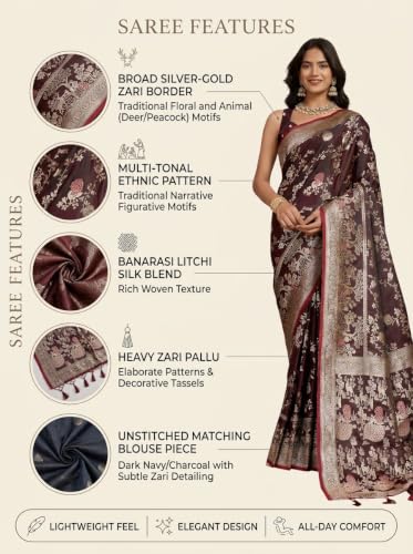 MUNIR red soft silk saree in soft silk – image 7
