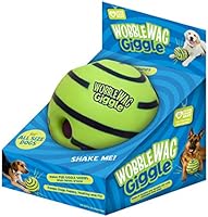 Wobble Wag Giggle Ball, Interactive Dog Toy, Fun Giggle Sounds When Rolled or Shaken, Pets Know Best, As Seen On TV