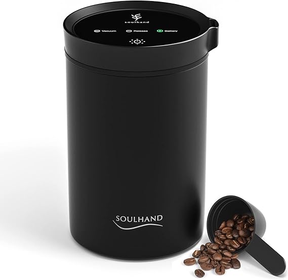 SOUL HAND Soulhand Vacuum Coffee Canister, Airtight Sealed Coffee