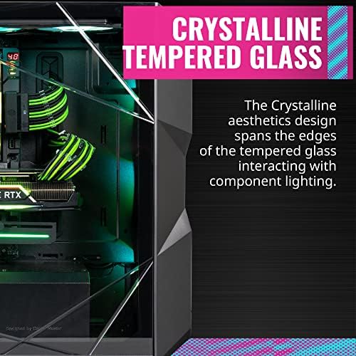 Cooler Master MasterBox TD500 Mesh - ARGB PC Case with Tessellated Mesh, 3 x 120mm Pre-Installed Fans, CrystallineGlass Side Panel, Flexible Air Flow Configurations
