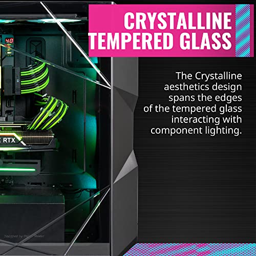 Cooler Master Masterbox Td500 Mesh Airflow Atx Mid-Tower With Polygonal Mesh Front Panel, Crystalline Tempered Glass, E-Atx Up To 10.5", Three 120Mm Argb Lighting Fans #TOP6