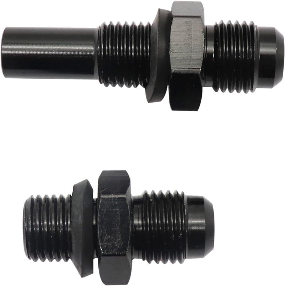 for 6AN 4l80e Bare 4L80E Transmission Adapter Fitting Front & Rear Port -6AN flare OEM-Quality Replacement