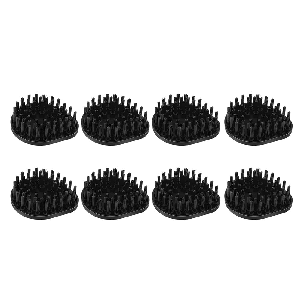 CTRLZS Replacement Accessories Set 8-Pack Nylon Mop Steam Cleaner Brush Heads Attachments for Hard Surfaces