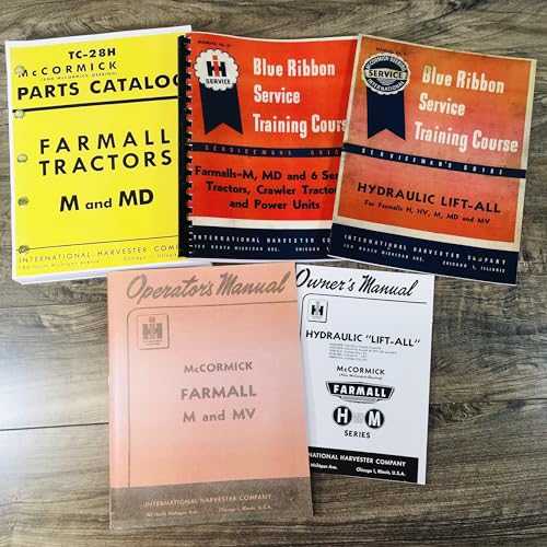 Farmall M Mv Tractor Service Manual Set Owner Operator Repair Shop Parts Catalog