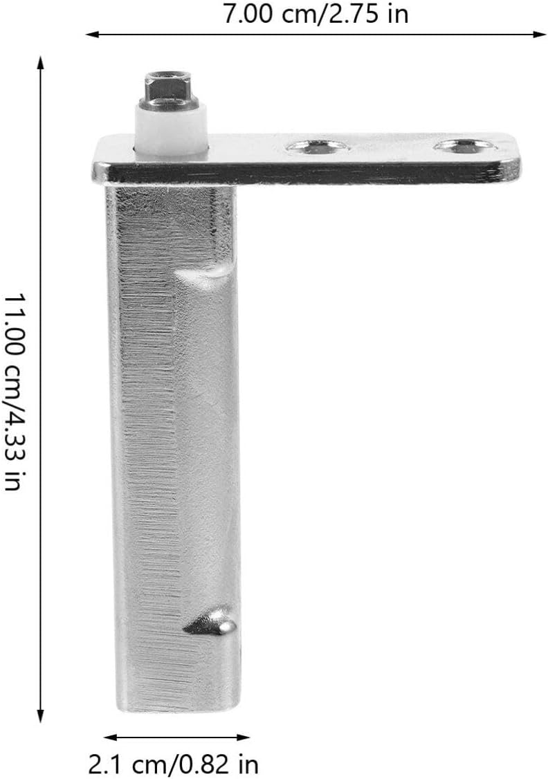 UPKOCH Automatic Door Closer Stainless Steel Freezer Door Hinge Replacement Adjustable Self Closing Refrigerator Door Hardware 4.33X2.75X0.82 Inch