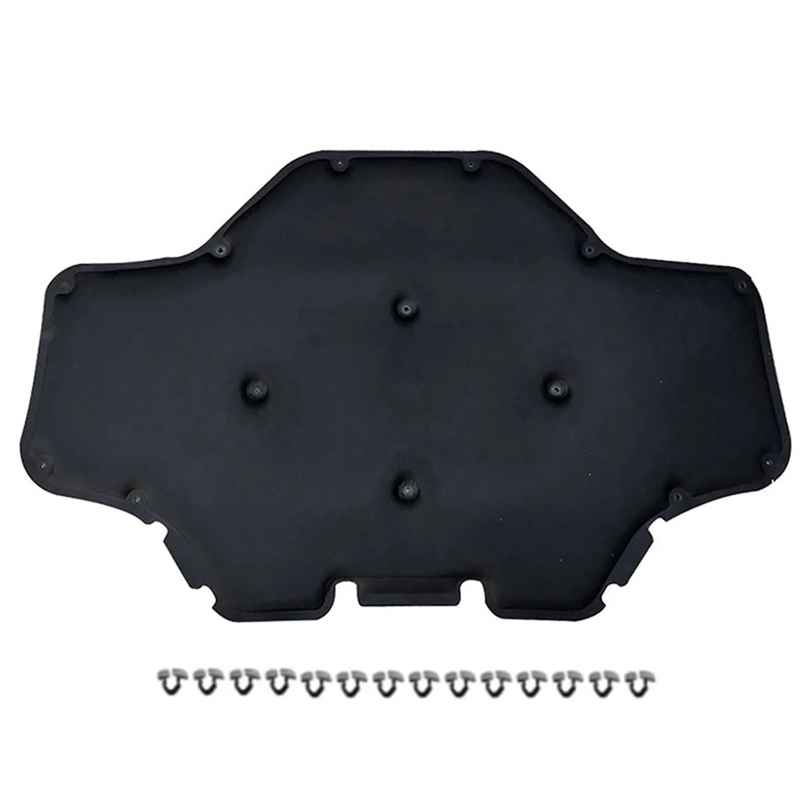 Ltusgt Black Car Hood Insulation Pad For Bmw For X3 G01 For X4 G02 2018-2020 Engine Soundproof Cotton Car Accessories Silver Front Engine Soundproof Hood With Buckle(Black)