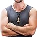 Norse Tradesman Thor's Hammer Necklace - Solid Brass Mjolnir Pendant with Adjustable Genuine Leather Cord