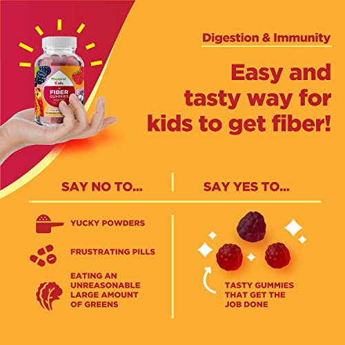 Sugar Free Fiber Gummies For Kids - Delicious And Nutritious Kids Fiber Gummies Sugar Free Supplement For Digestive And Immune Support - Non Gmo Vegan Kosher Gluten Free Fiber Supplement Gummies #TOP6