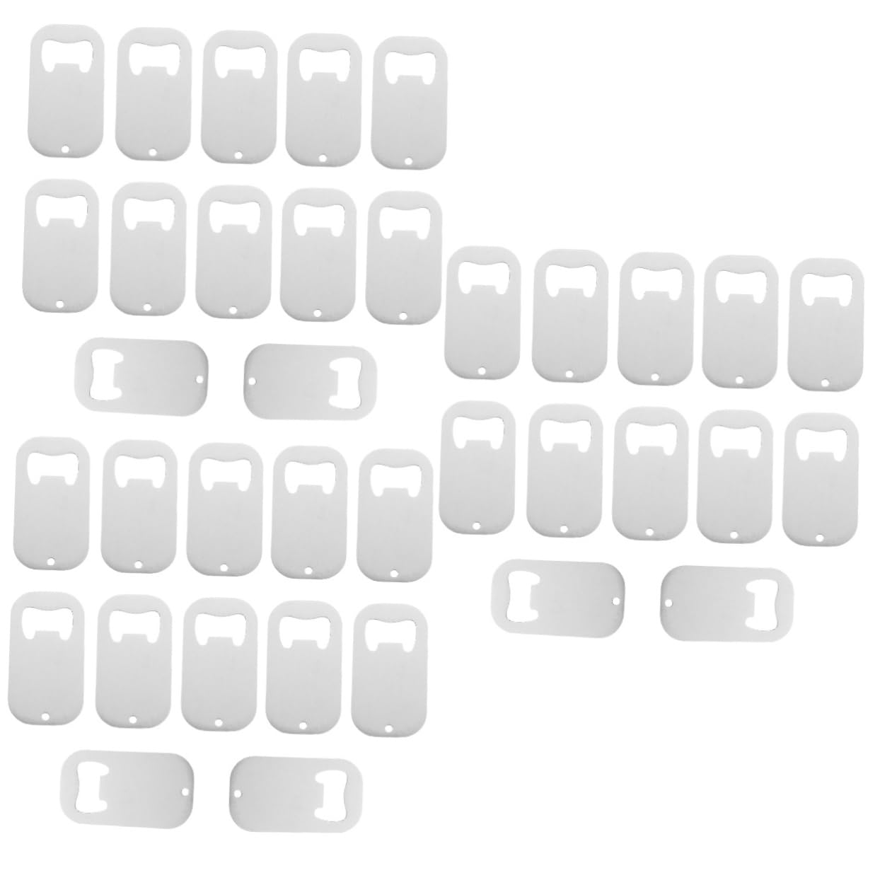 iplusmile 36 Piezas Abrebotellas De Acero Inoxidable Herramientas Abiertas De Botella De Cerveza Abridor De Botellas De Cerveza De Metal Abridor De Cerveza De Acero Inoxidable Silver