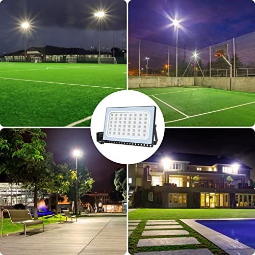 Viugreum 10 Pack Led Flood Light Outdoor, 300W (1800W Halogen Equiv), Thinner And Lighter Design, Waterproof Ip65, 30000Lm, Warm White (2800-3200K), Super Bright Security Floodlight #TOP7