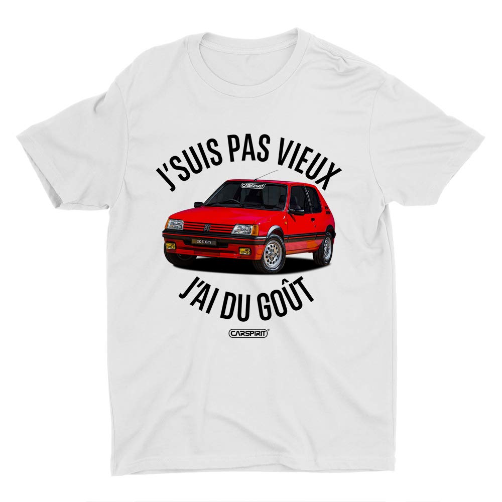 T-Shirt 205 GTI Homme, J’suis Pas Vieux J’Ai du Goût, Coupe Ajustée, 100% Coton — B08V94J226 - Les Beatles, Paul McCartney, John Lennon, RIngo Starr, George Harrison T-Shirt 205 GTI Homme, J'suis Pas Vieux J'Ai du Goût, Coupe Ajustée, 100% Coton — B08V94J226